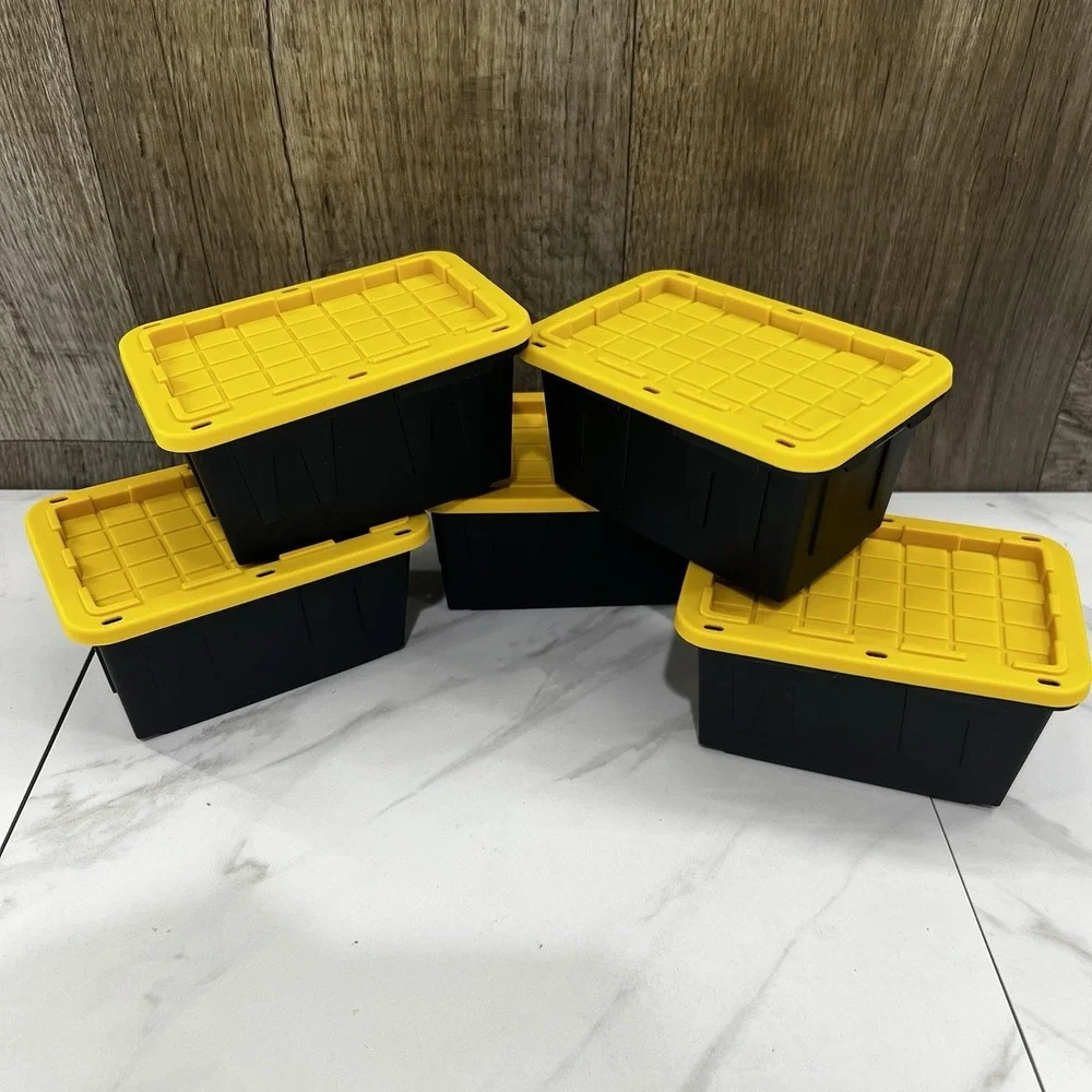 Lowe's Set Of 5 Teeny Mini Plastic Storage Totes With Lids Tik Tok Viral!!
